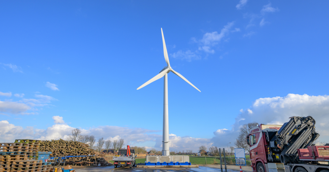 mobiele windtrubine